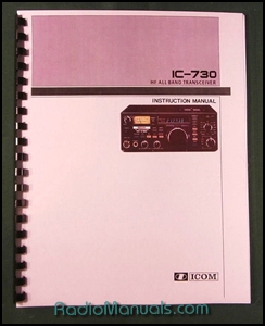 Icom IC-730 Instruction manual